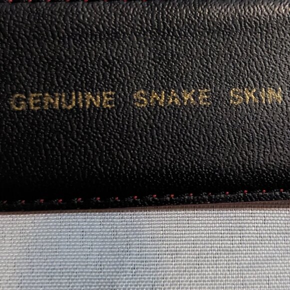 Genuine Red Snakeskin Leather Belt main image 7